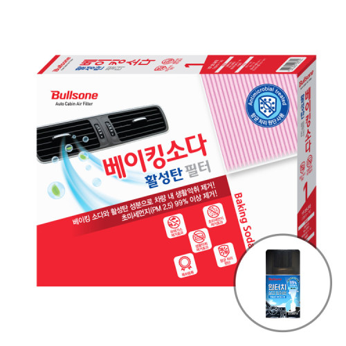 [탈취캔증정]베이킹소다 초미세먼지 차량용 에어컨필터