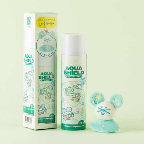 [포곤빌리지에디션세트] 레인OK 아쿠아 쉴드 방수 스프레이 & 날씨 요정 인형 키링 세트