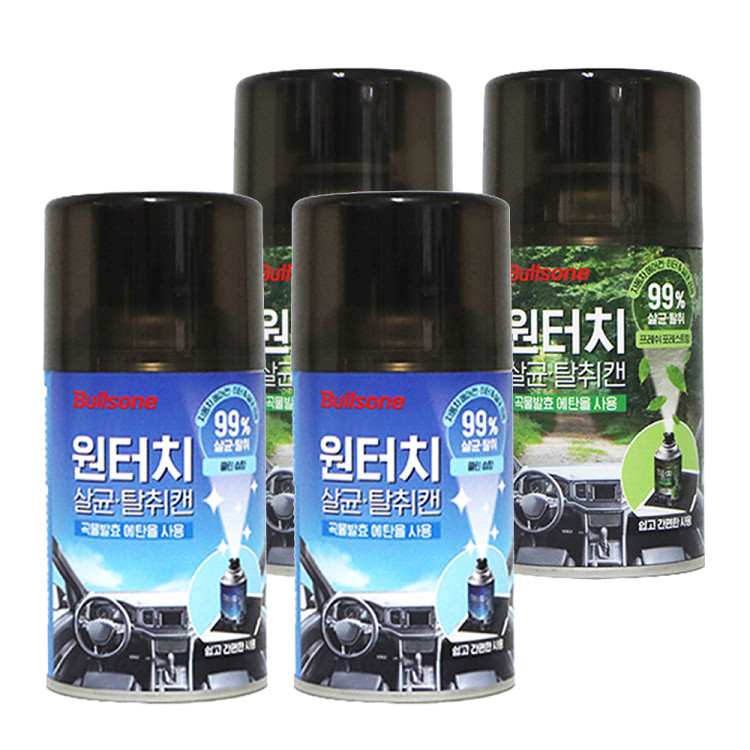 [클리어런스][무료환불]원터치 살균탈취캔 4개
