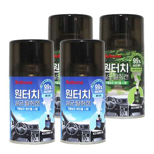 [클리어런스][무료환불]원터치 살균탈취캔 4개 onerror=