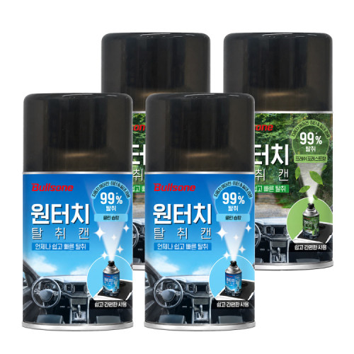 [클리어런스][무료환불]원터치 살균탈취캔 4개 onerror=