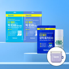 [안전운전][간편관리SET][포곤빌리지에디션]레인OK 아쿠아 쉴드 방수 스프레이 250ml+티슈3종