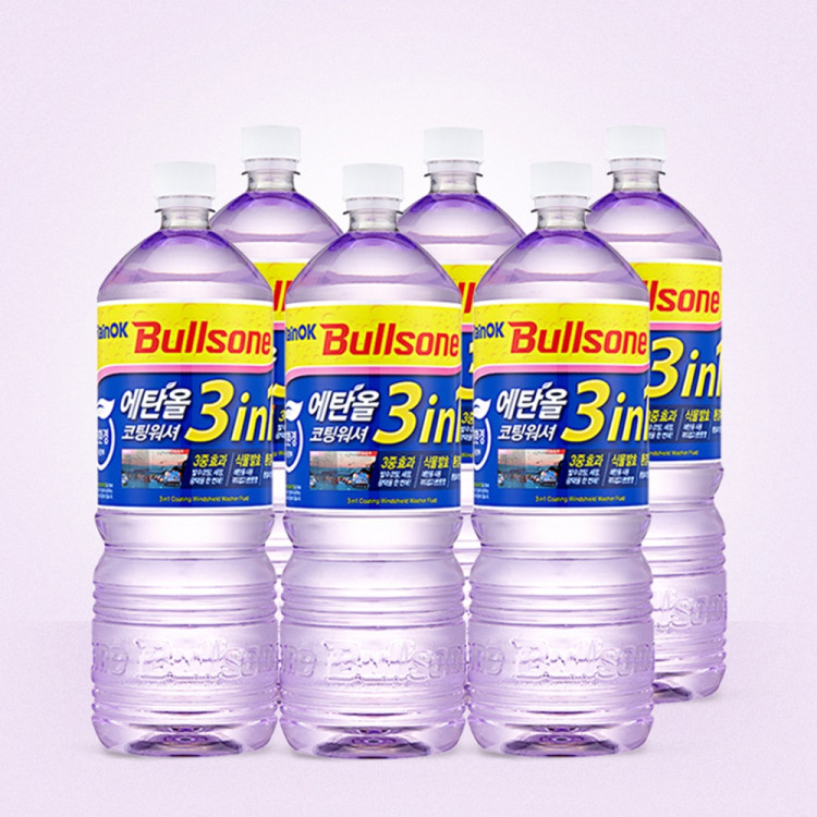 레인OK 에탄올 3in1 코팅 워셔 1800ml(6개입)
