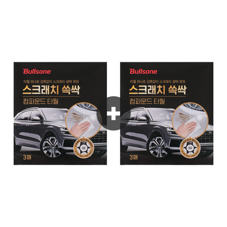 [1+1 이벤트]불스원 스크래치 쓱싹 컴파운드 타월