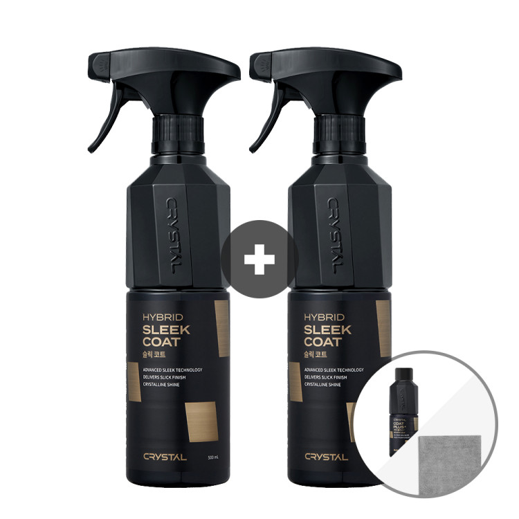 [1+1 이벤트] 뉴 크리스탈 슬릭코트 500ml  + 버핑타월 + 크코플 리필증정