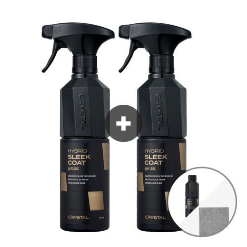 [1+1 이벤트] 뉴 크리스탈 슬릭코트 500ml  + 버핑타월 + 크코플 리필증정