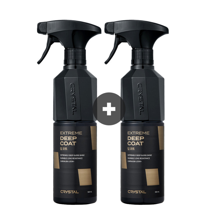 [1+1 이벤트]뉴 크리스탈 딥코트 물왁스 세차용품 500ml