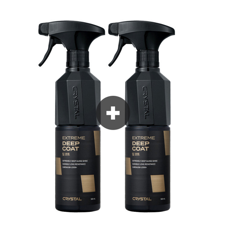 [1+1 이벤트] 뉴 크리스탈 딥코트 물왁스 세차용품 500ml