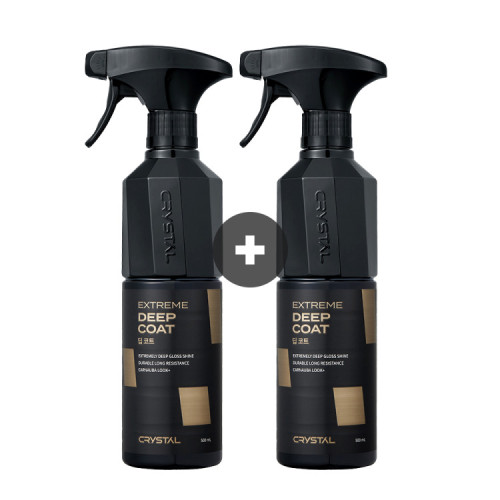 [1+1 이벤트]뉴 크리스탈 딥코트 물왁스 세차용품 500ml