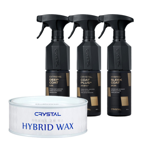크리스탈 하이브리드 고체왁스 & 물왁스 세트