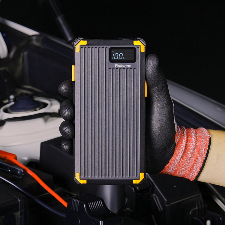 퀵 점프스타터 / 승용차 SUV 1톤트럭(12V) 오토바이 바이크 / MAX 18W QC 고속충전 10,000mAh 보조배터리 겸용