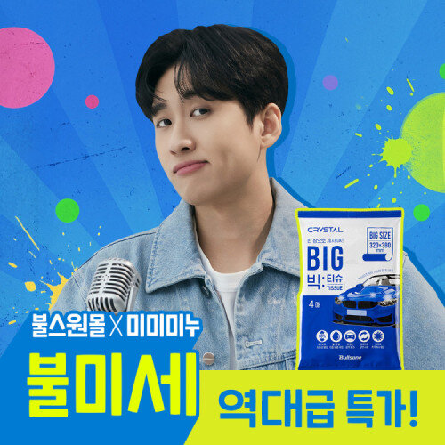 크리스탈 세차 빅티슈 4매