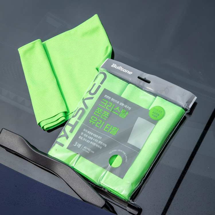 크리스탈 쫀쫀 유리 타월 3개입