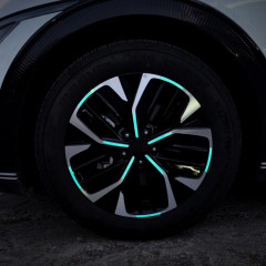 [4월 특가]오토크루 타이어 홀로그램 메탈 데칼 야광 반사스티커 4P AC-D02