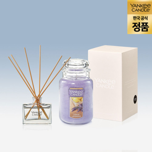 [공식] 양키캔들 정품 BEST 향기듀오SET(자캔들(L) + 35ml 디퓨저)/답례품/집들이선물/향기선물