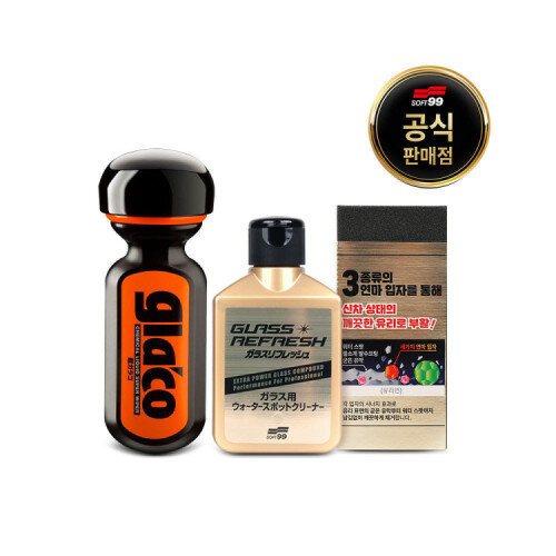 [9월 특가][소프트99] 글라코 고성능 장기지속 유리관리 2종세트 (G73+G19)