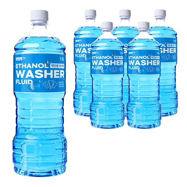 디테일링프로 에탄올 워셔액 1.8L 6개입 사계절 워셔 워셔액