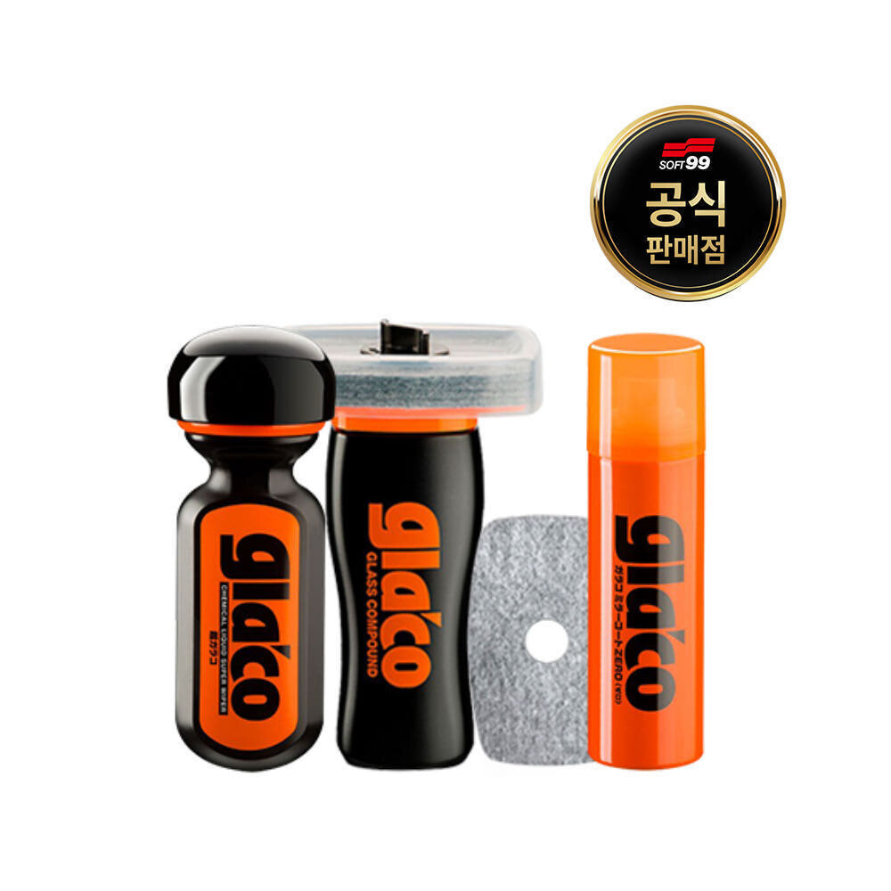 [소프트99] 글라코 1년지속 유리관리+사이드미러 코팅 3종 세트 (G47+G19+G65X)