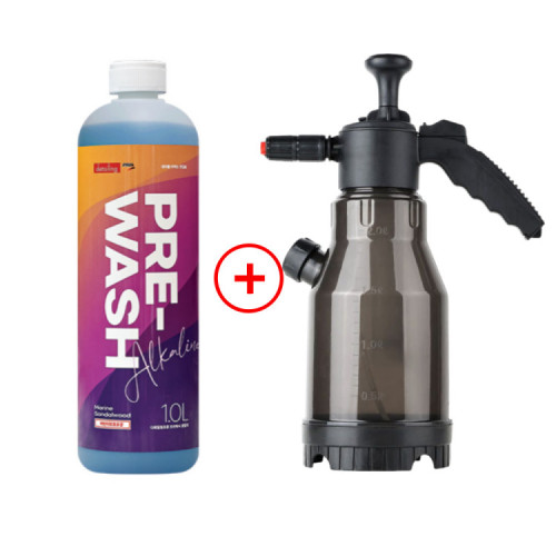 [디테일링프로] pH13 알칼리성 프리워시+2way 스노우폼 압축분무기 세트