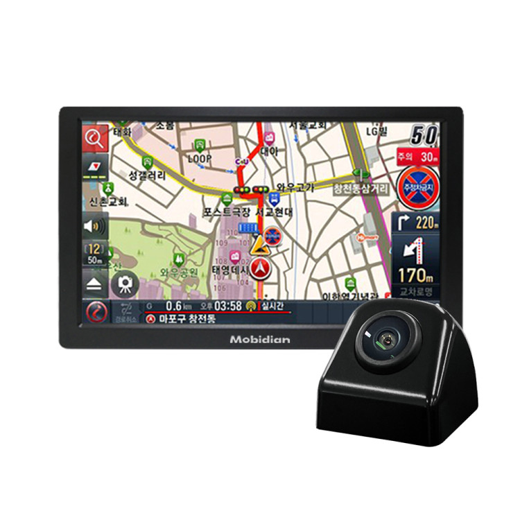 모비디안 아이나비 2D 7인치 자동차 내비게이션 I-7000 + MHD500 후방카메라