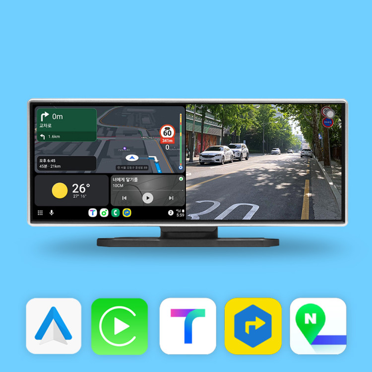 [4월특가] DRIVE11 모니터 4K 블랙박스 11.26인치 올인원 내비게이션 무선 카플레이 안드로이드오토