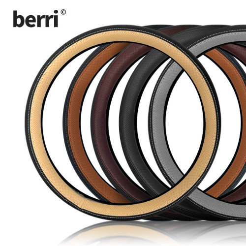 카슬라 얇은 투톤 타공 가죽 핸들커버