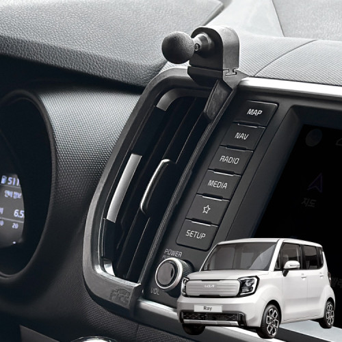 픽스 레이 18년식이후 전용 차량용 핸드폰 거치대 세트