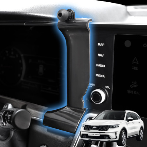 픽스 쏘렌토 MQ4 페이스리프트 이전 전용 차량용 핸드폰 거치대 세트