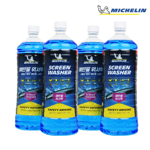 [4월 특가] 미쉐린 차량용 에탄올 워셔액 1.8L 4개입