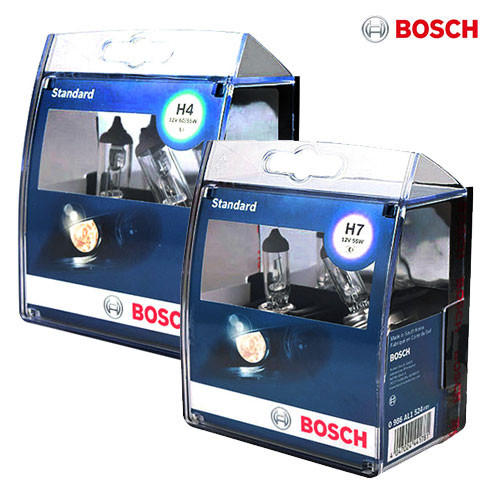 보쉬 스탠다드 전조등 (H4, H7) 헤드라이트 할로겐 전구 (2P)