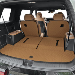 아이칸 스퀘어 가죽 트렁크매트 [KGM 전차종] 승용&SUV 바닥/등받이 세트 선택 구성
