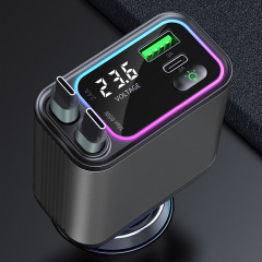 더존 앰비언트 4in1 릴타입 초고속충전 시거잭(PD C타입+C타입)