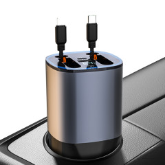 더존 4 in1 초고속 릴타입 차량용 시거잭 어댑터 PT-17 PD