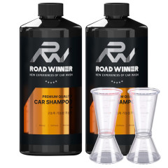 로드위너 대용량 고농축 카샴푸 1000ml 2개+세차 계량컵 2개 세트