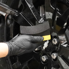 [4월 특가]로드위너 타이어 어플리케이터 자동차 세차 스펀지 왁스 패드 3D 곡률 고급형