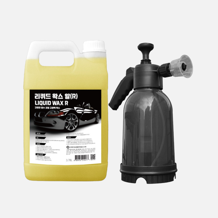 가우디 퀵디테일러 리퀴드 물왁스 갤런 3.78L+압축분무기 2리터 세트