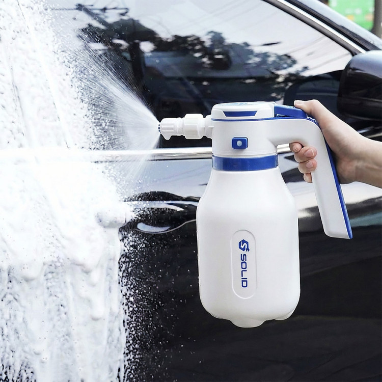 [4월 특가] 솔리드 전동 충전식 압축분무기 세차폼건 자동 농약 무선 2L SOL-EP15