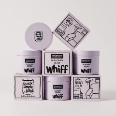 위프 탈취제 WHIFF 화장실 담배 새집증후군 홀애비 소변기 초강력 냄새 제거 라벤더딥 퍼플 4개