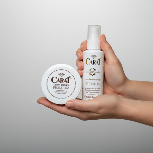 [4월 특가]캐럿 프리미엄 실내 시트 대시보드 클리너 관리 세트 명품가죽용 (에센스125ml 클리너120ml 스펀지14개)