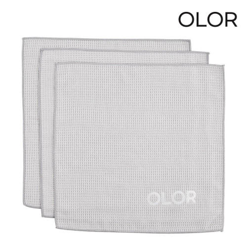 현대모비스 오로르 초극세사 글래스 타월 40X40 3개 유리 거울 창문 세차 자동차 차량용