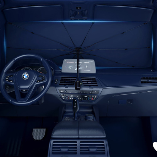 [4월 특가] 볼체 차량햇빛가리개 1초 설치 풀세트 (앞유리 우산형 1P+창문 암막 커튼 4P)