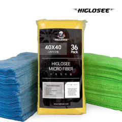 [4월 특가] 하이글로씨 세차 타월 36장 극세사 다용도 막타월
