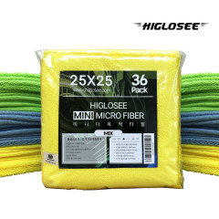 하이글로씨 세차 타월 미니 36장 극세사 다용도 막타월