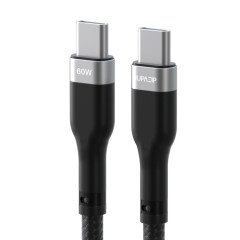 주파집 메탈쉴드 PD 60W C to C 타입 고속충전 케이블 그레이 (0.3m/1.2m/2m)