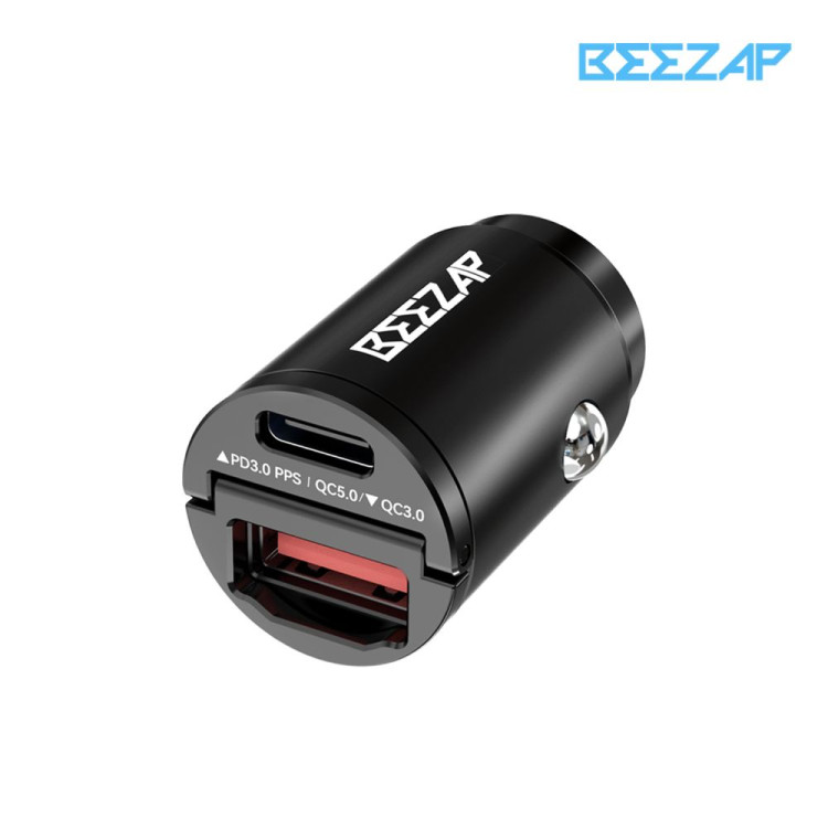 비잽 듀얼 C+A 45W 초미니 시거잭 초고속충전2.0 차량용 충전기 초미니매립형 PPS