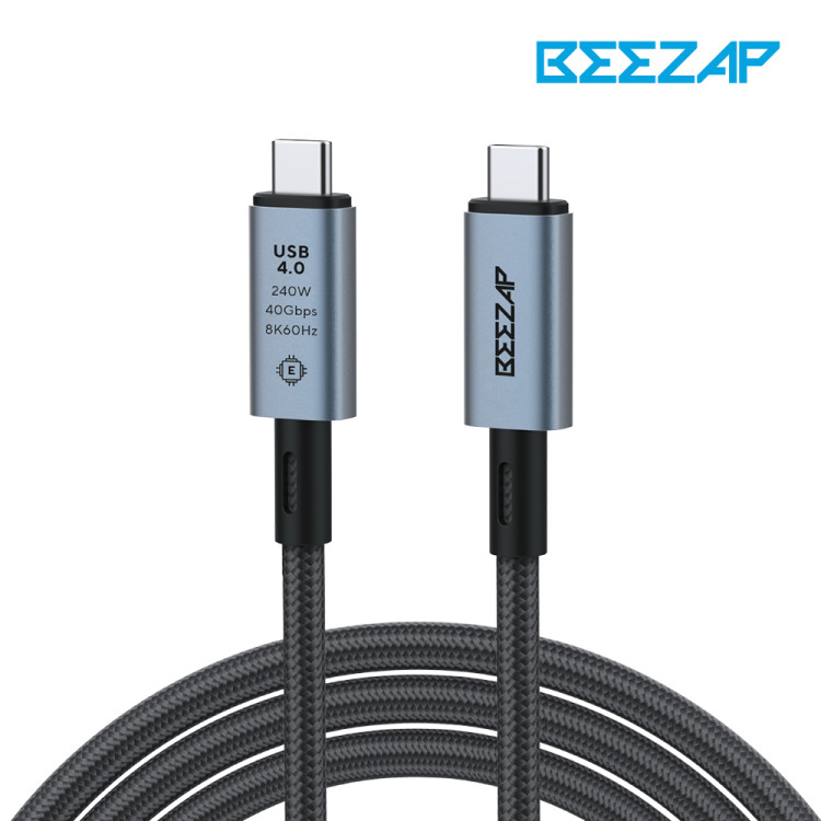 비잽 USB4 40G C to C 240W PD3.1 충전케이블 썬더볼트4 이마커칩 5A 100cm