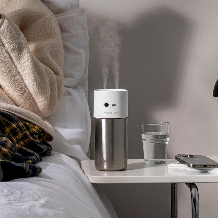 벤딕트 휴미디 무선 미니 가습기 스텐 초음파 사무실 탁상용 차량용