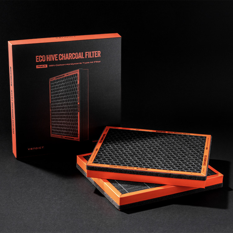 벤딕트 에어컨필터 자동차 차량용 활성탄 필터 향균 초미세먼지 에코하이브